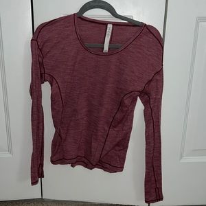 Lululemon pink long sleeve